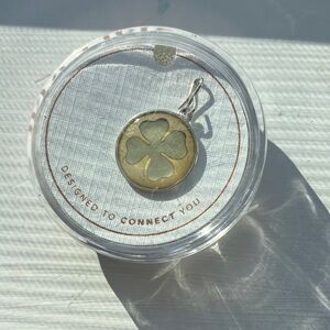 Alex and Ani Gold and Silver Clover Necklace